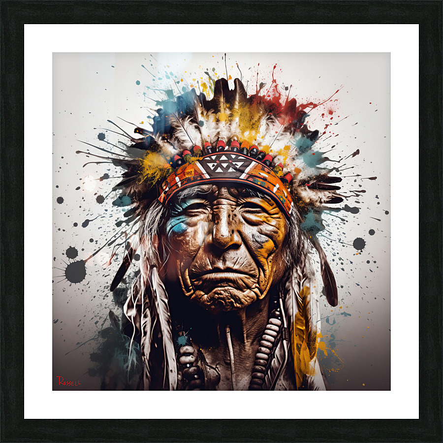 War Paint  Picture Frame print