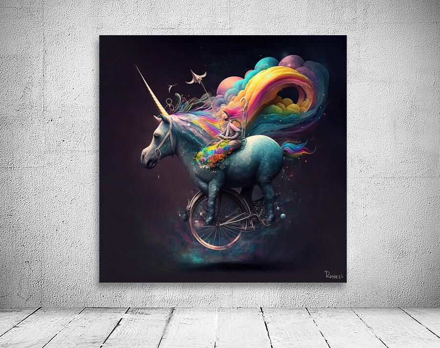 Rainbow Unicorn Wall Preview