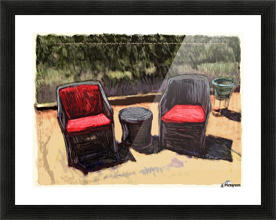 Chair Days Picture Frame Printing