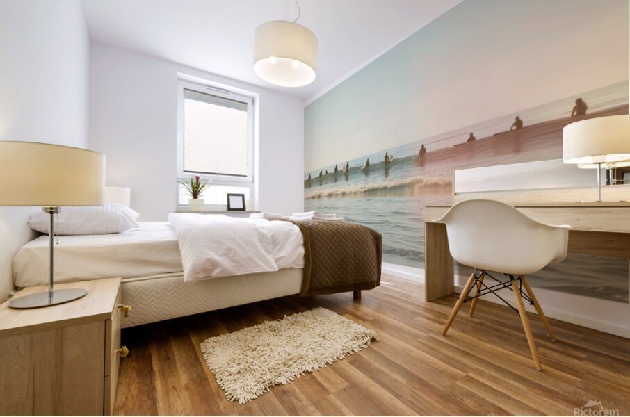 Gift for Surfer. Vintage Ocean Surfers Photo Print Mural print