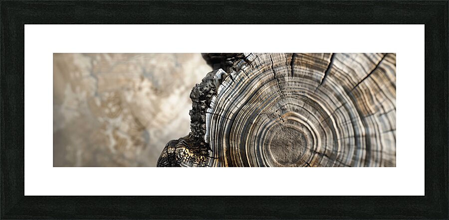 Tree Ring Cross-Section Print Picture Frame print