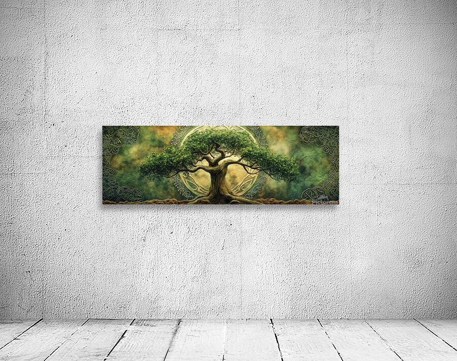 Medieval Celtic Tree of Life Yggdrasil Painting Wall Preview