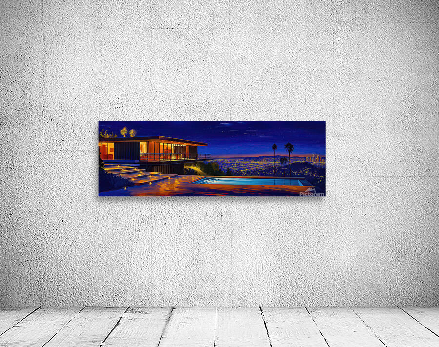  Midcentury Modern LA Home Painting Print Wall Preview
