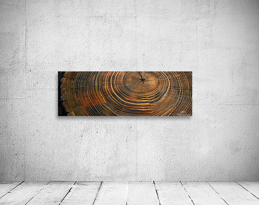 Cut Tree Trunk Rings Wall Preview