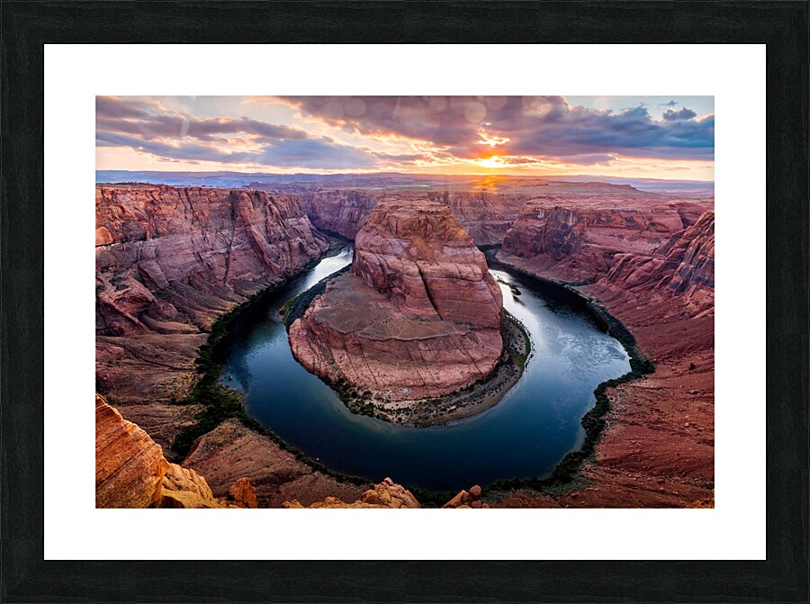 Horseshoe Bend Sunset Picture Frame print
