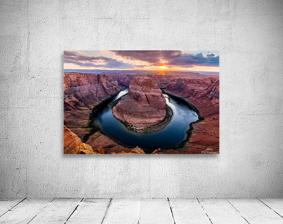 Horseshoe Bend Sunset Wall Preview