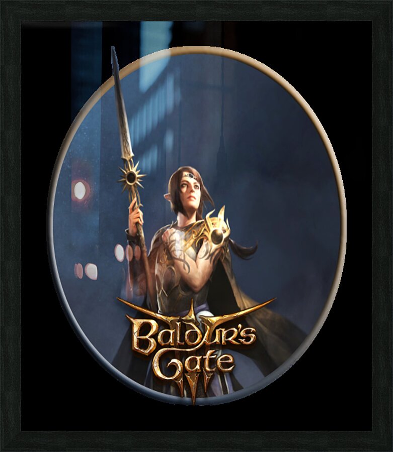 Baldurs Gate Picture Frame print