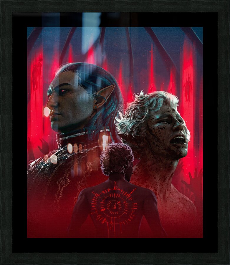 Baldurs Gate Picture Frame print