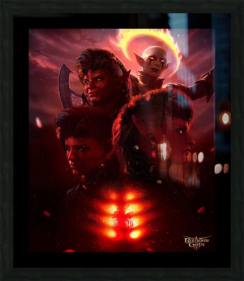 Baldurs Gate Picture Frame print