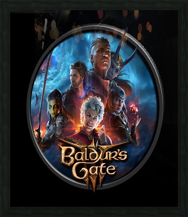 Baldurs Gate Picture Frame print