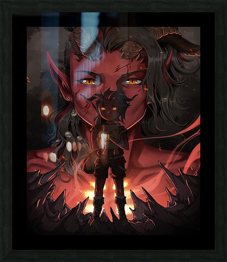 Baldurs Gate Picture Frame print