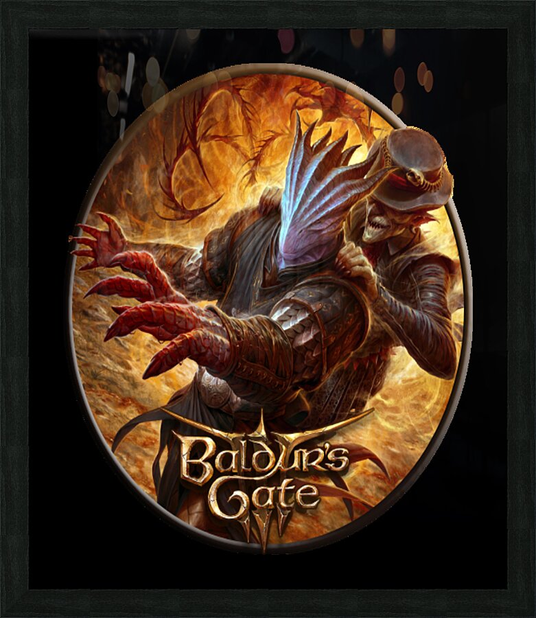 Baldurs Gate Picture Frame print