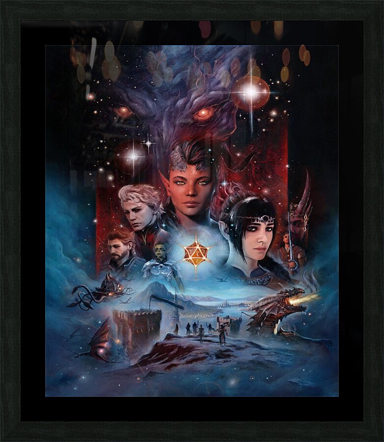 Baldurs Gate Picture Frame print