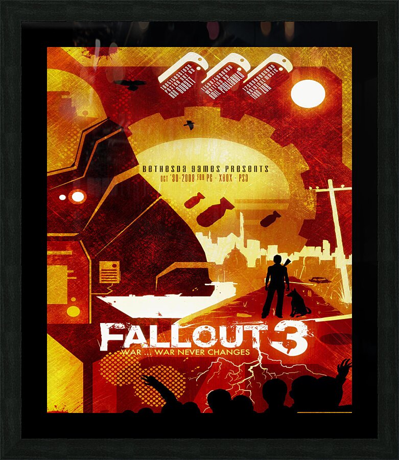 FallOut Picture Frame print