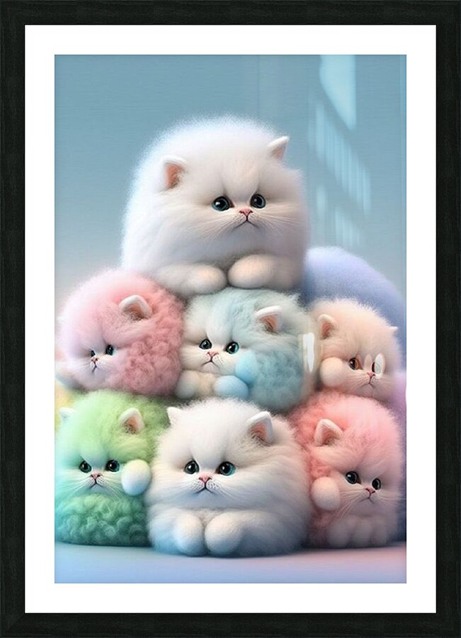 cat lovers 87 Picture Frame print