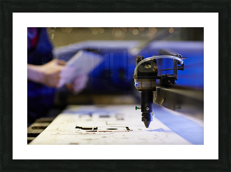 lasercut industry Picture Frame print