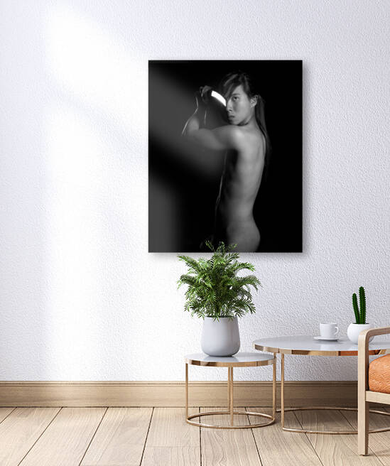 Pointing Sword 24x36 by Claude Gauthier