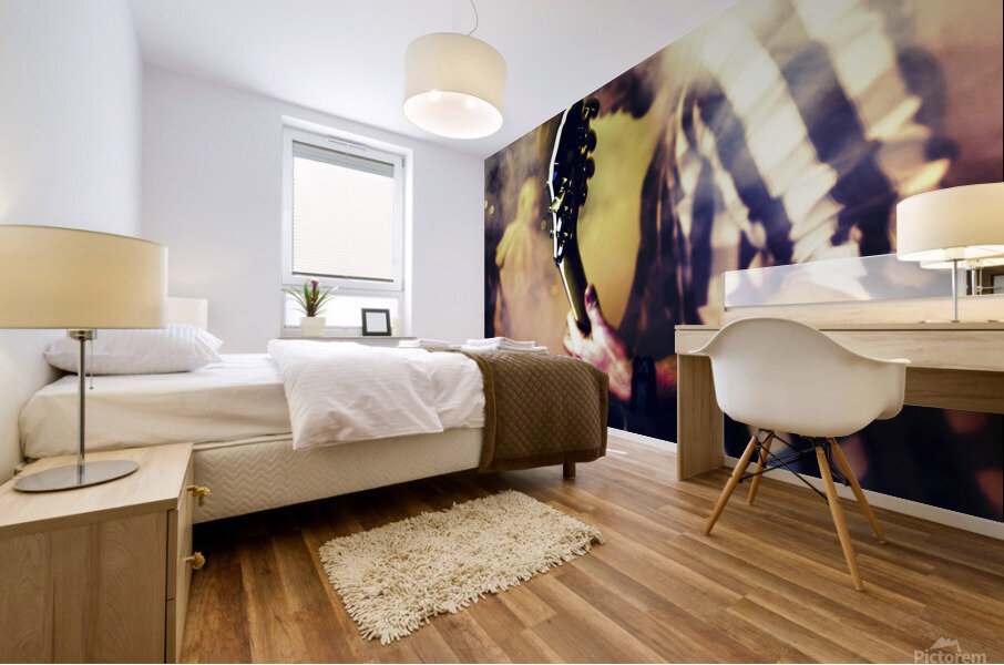 The guitarist  Mural print