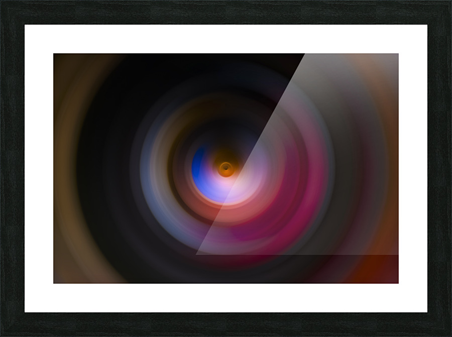 Lens flare spin Picture Frame print