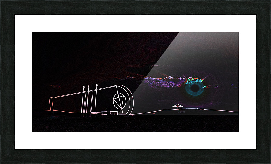 Heavens gate lines Picture Frame print