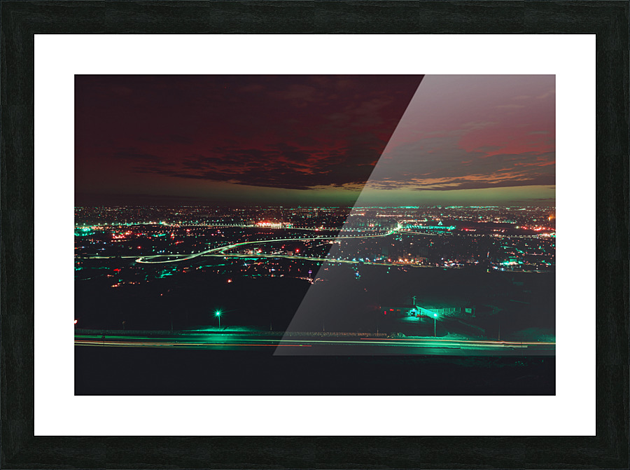 The city Picture Frame print