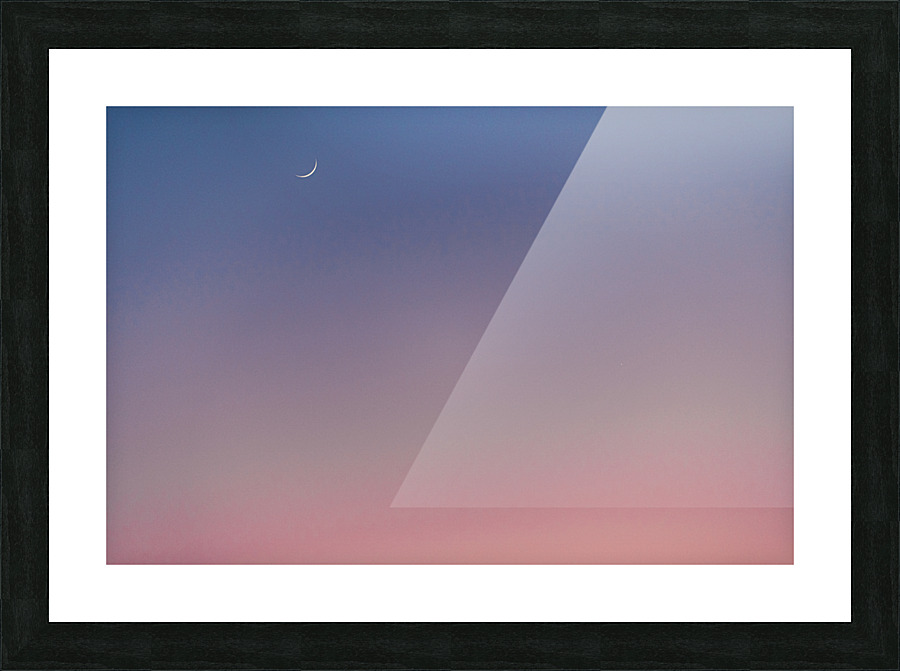 New moon Picture Frame print