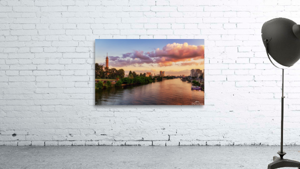 cairo tower at sunset Wall Preview
