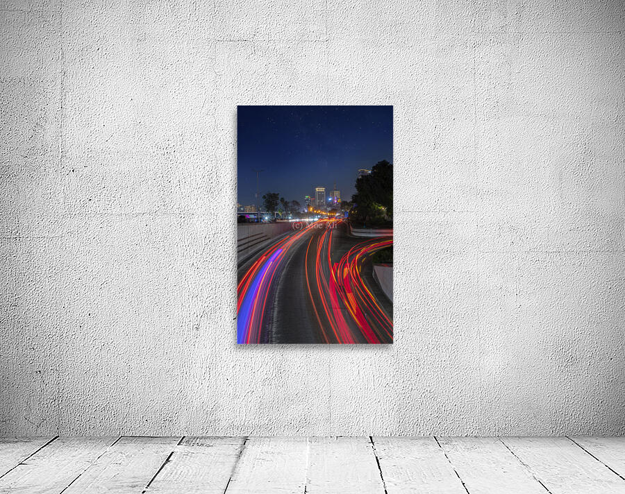 Cairo night light trails  Wall Preview
