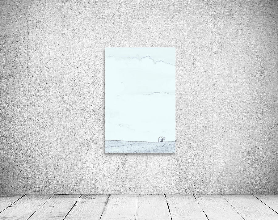  lines white blue Wall Preview