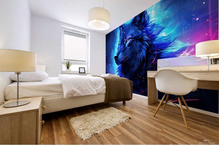 Anime Wolf Mural print