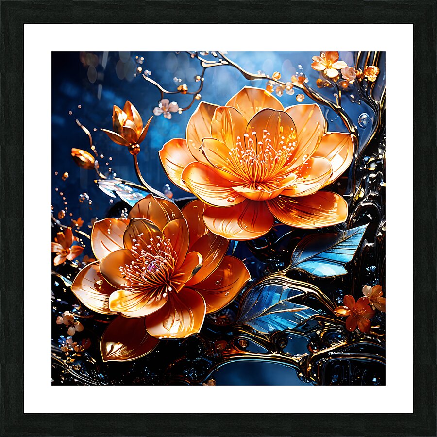 Lotus Flower Picture Frame print