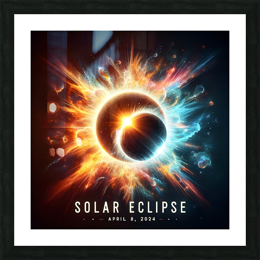 Solar Eclipse Picture Frame print