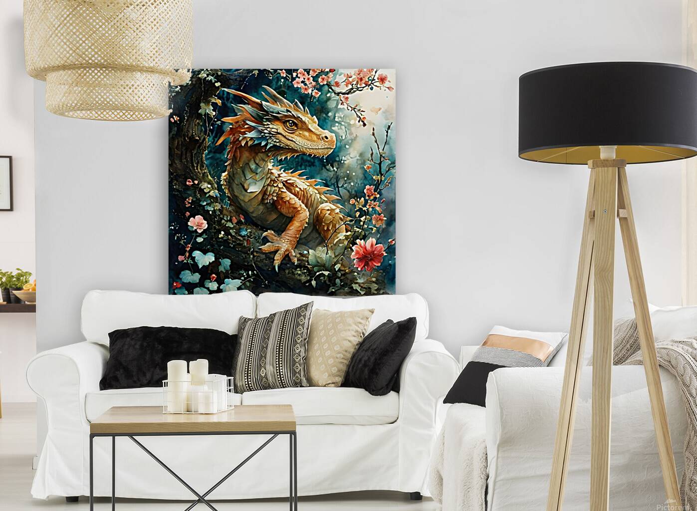 Dragon In The Forest Reproduction