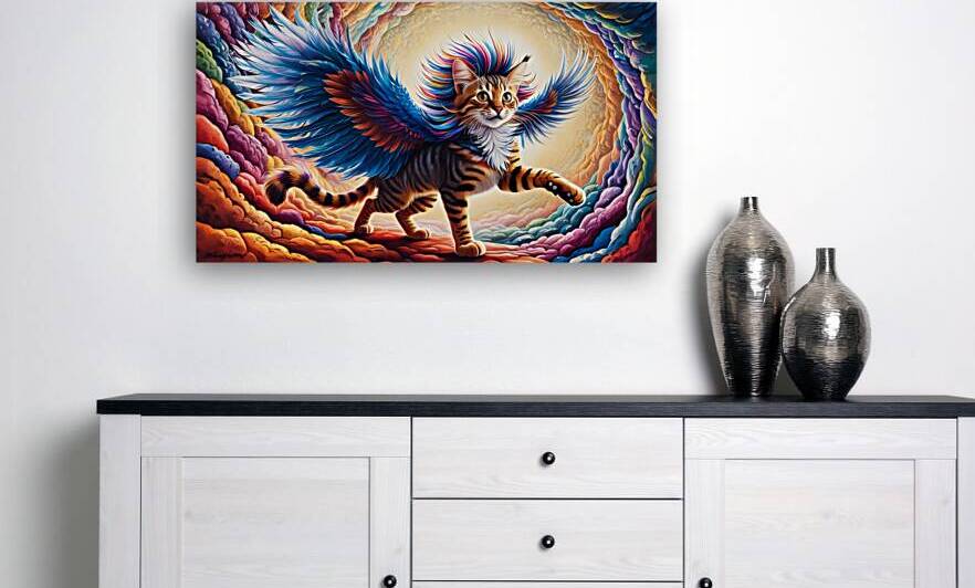 Flight of the Feathered Feline by Abdu innovations