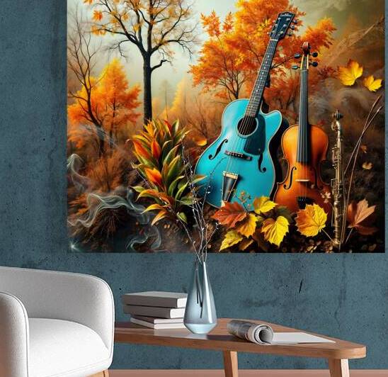 Autumn Music Landscape by Abdu innovations