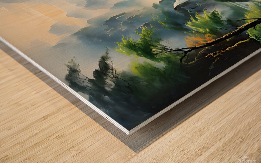 Waterfall Wood print