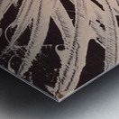 Frosted leaves.                                       Metal print