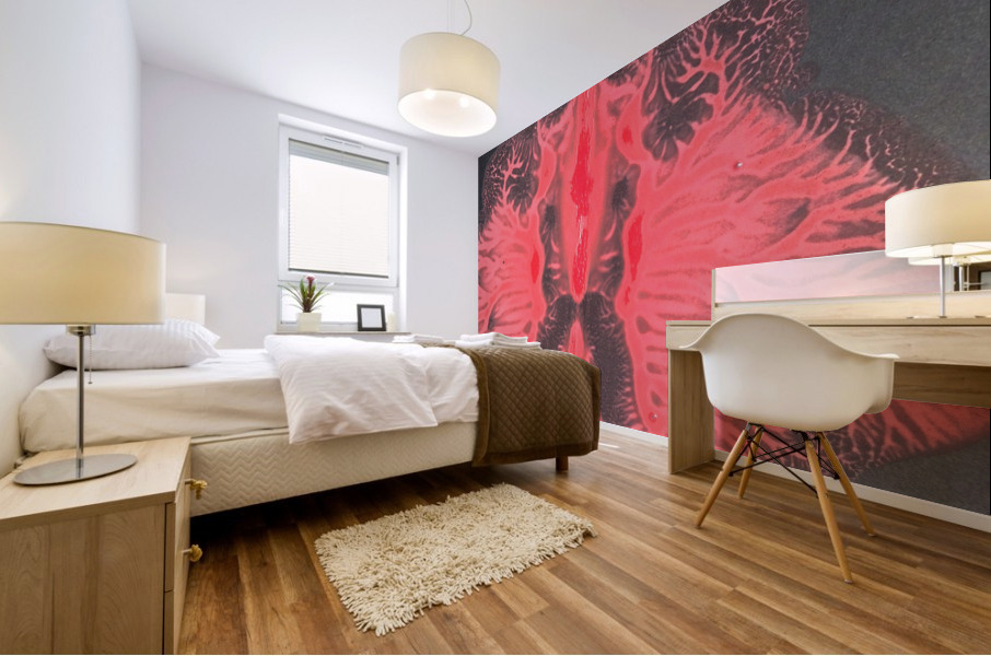                                         The moth Mural print