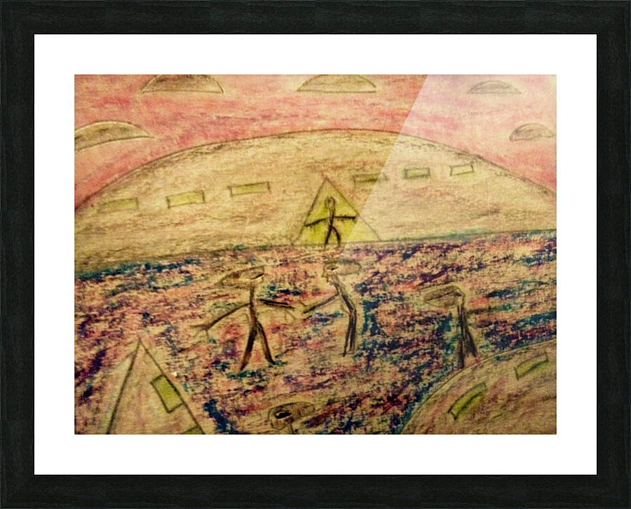   The scouting. Fleet.                             414 Picture Frame print