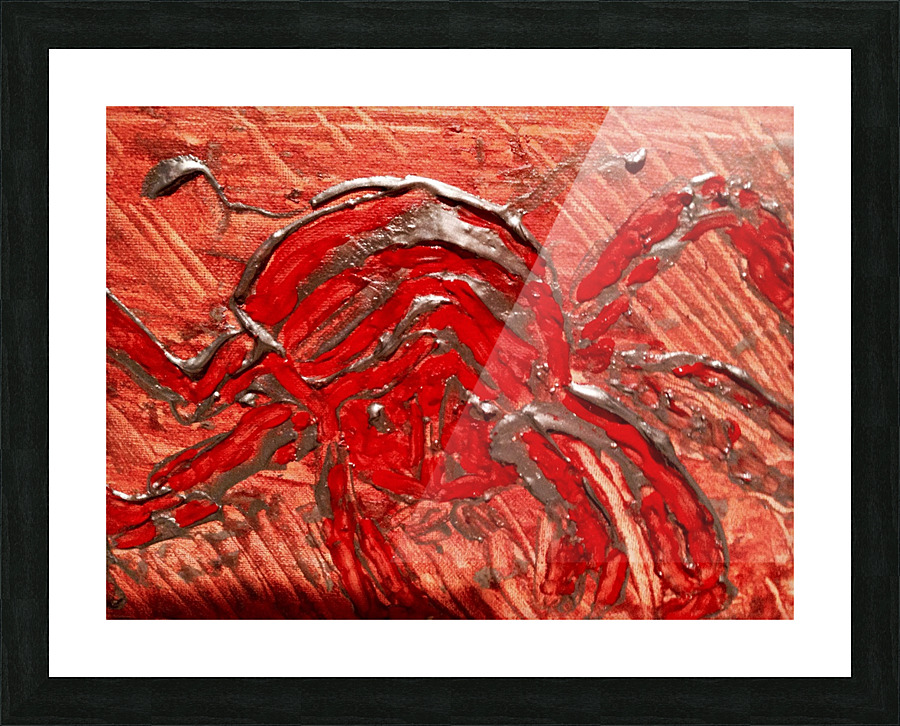 The crab Picture Frame print