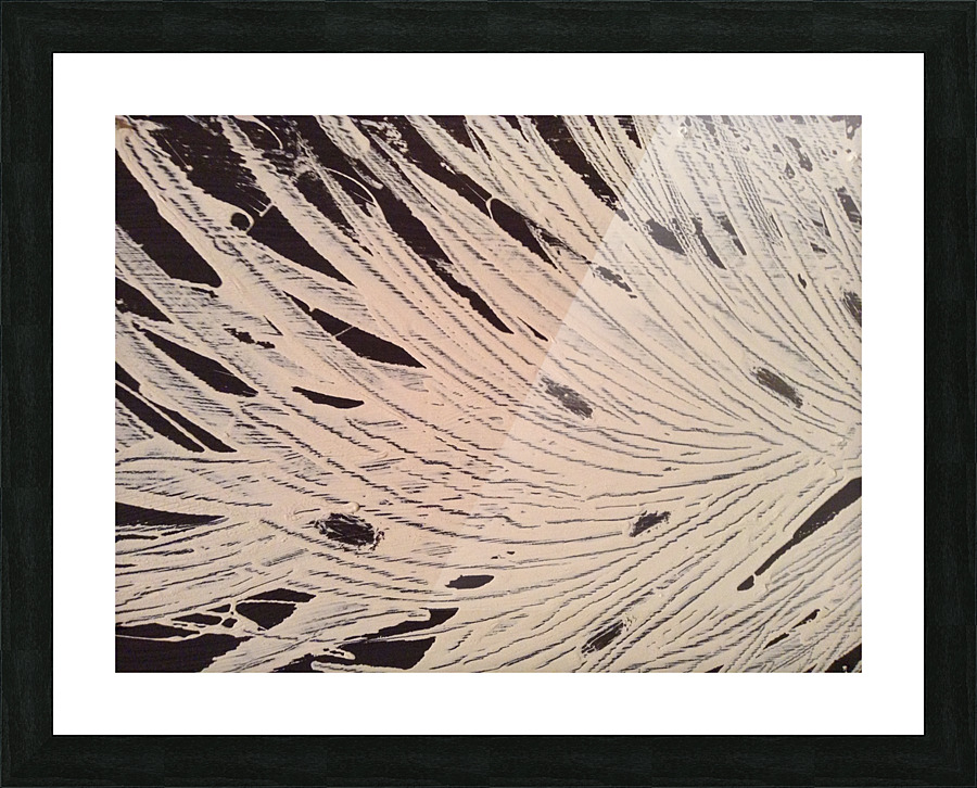 Frosted leaves.                                       Picture Frame print