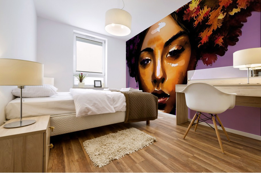 African Blossom Mural print
