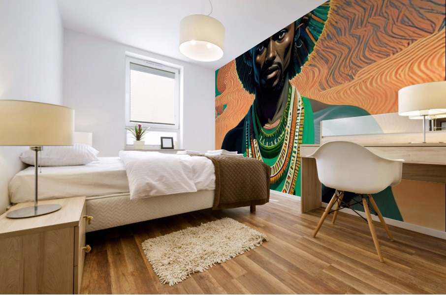 Emerald Warrior Mural print