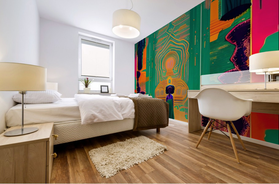 Magenta Palace Mural print