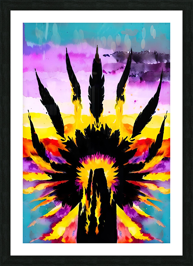 Feather Up Picture Frame print