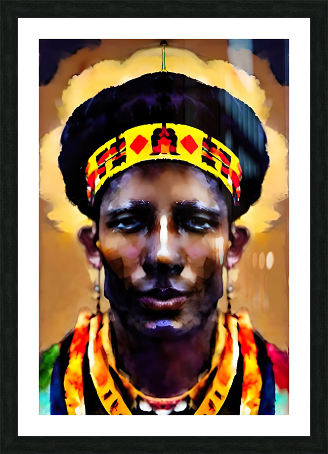 Tribal Chief Picture Frame print