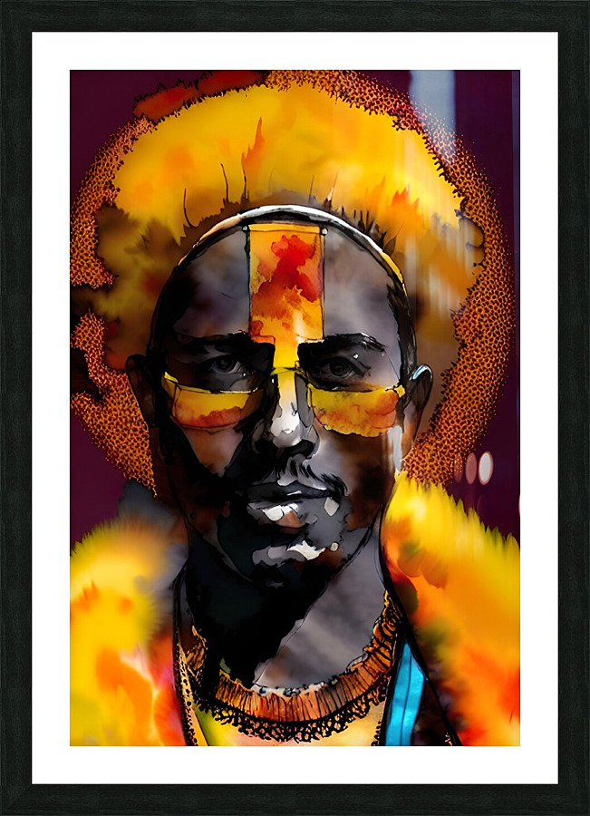 Golden Warrior Picture Frame print