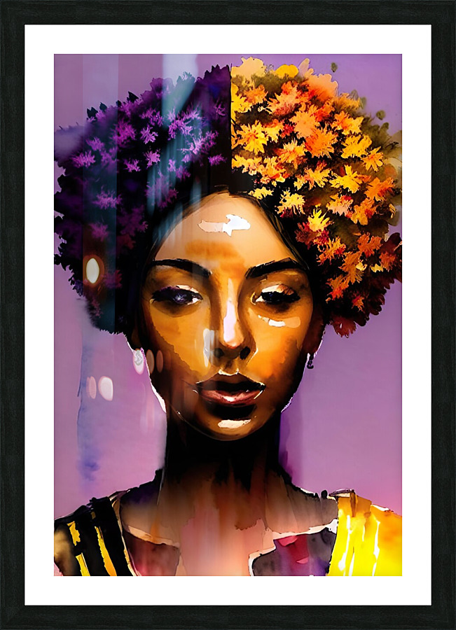 African Blossom Picture Frame print