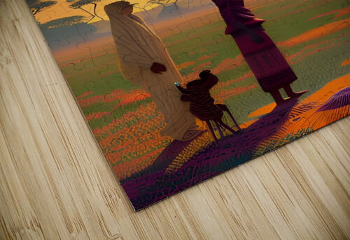 Futuristic Village  MaLi Artworks puzzle
