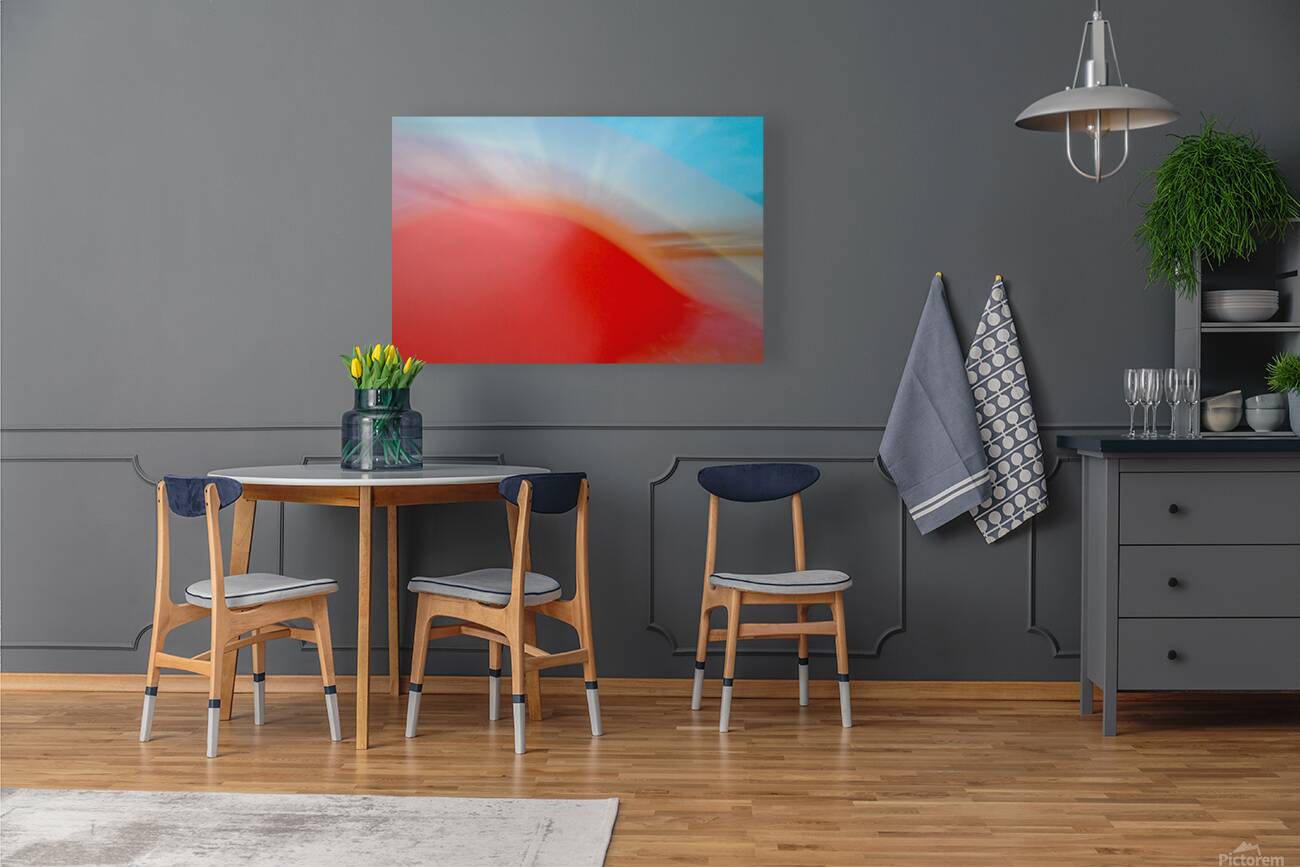 Red Wave with Sunset Reproduction